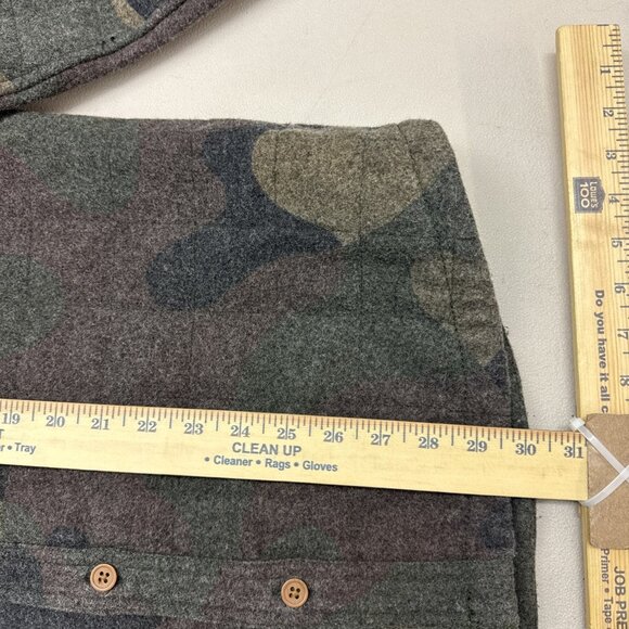 Burton Durable Goods Coat Jacket WOOL Camo Camouflage Men’s Medium Lined - Picture 14 of 14